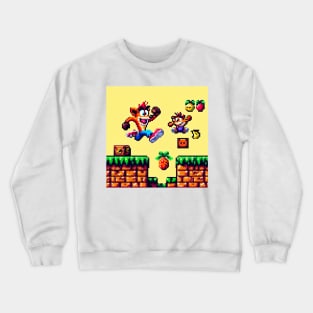 8Bit Crash Bandicoot Platform Crewneck Sweatshirt